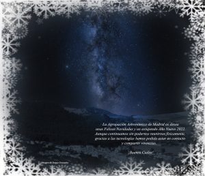 Feliz Navidad y feliz año 2022